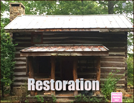 Historic Log Cabin Restoration  Wheeler County, Georgia
